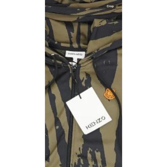 NWT Kenzo Pin Tuck Jacket Coat Parka L - Picture 5 of 5